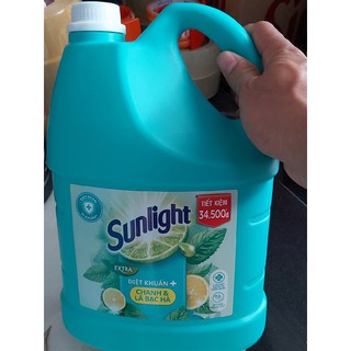 Nước rửa chén Sunlight 3,5kg Mastra- Trà nhật hương chanh gừng