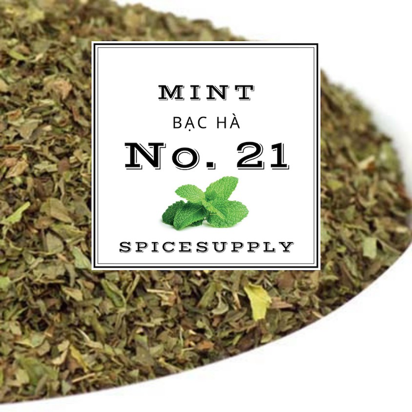 Dry Mint - Bạc hà sấy nhập khẩu làm trà bánh peppermint 25g 100g