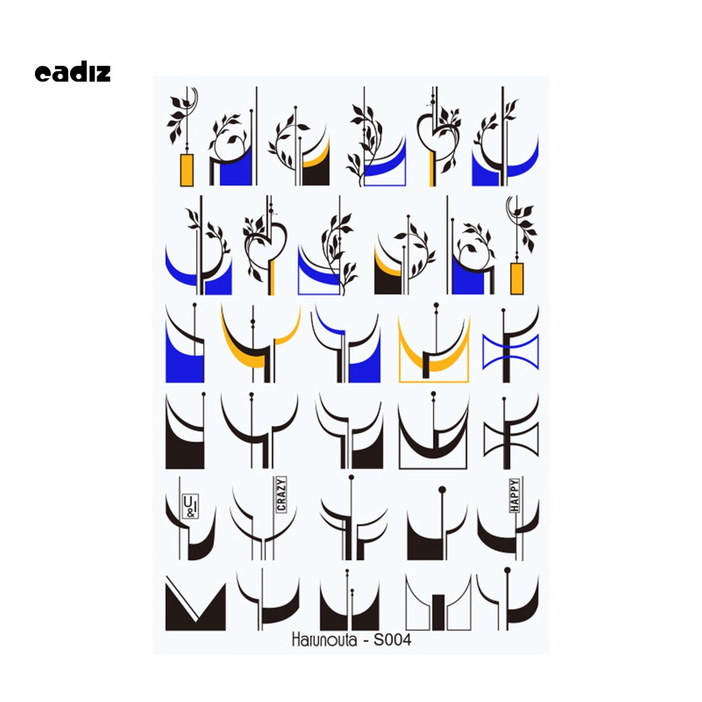 [Hàng mới về] Miếng dán móng tay siêu mỏng họa tiết hoa lá sáng tạo DIy cho nữ