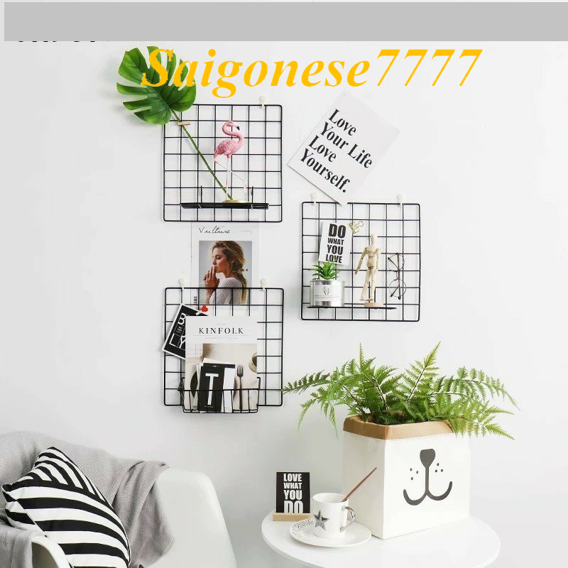 Khung Hình Lưới Sắt Nghệ Thuật Trang Trí Decor Phòng Ngủ Picture Frame