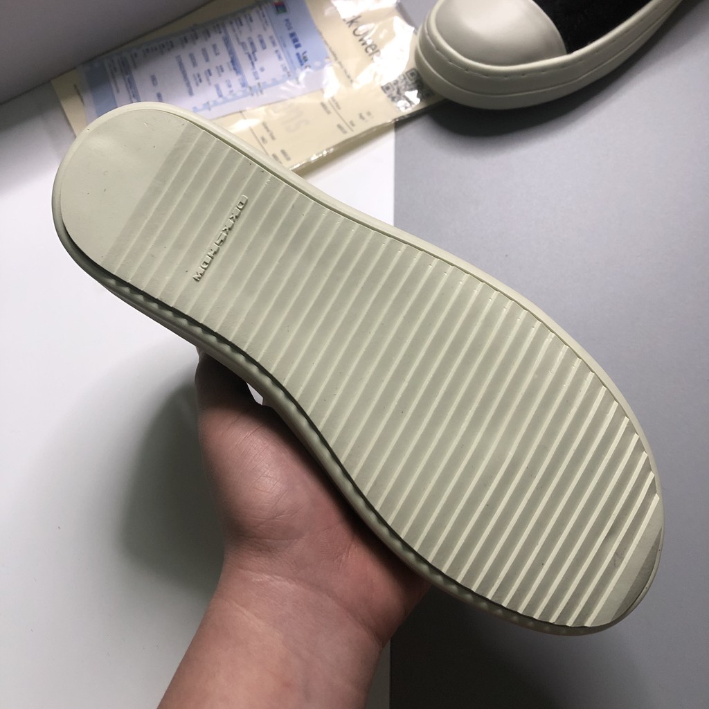 Giày Thể Thao Sneaker Rick Owen Đế Thơm Hương Vani, Đế Khâu Full Size Nam Nữ | RO001 LuxurySneaker | BigBuy360 - bigbuy360.vn