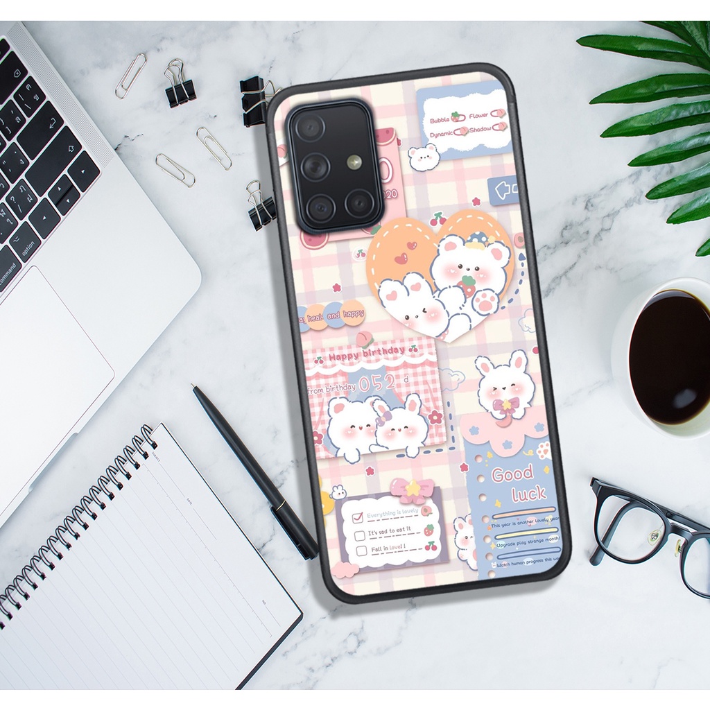 ỐP LƯNG SAMSUNG A31 - A51 - A71 - M51 , IN HÌNH GẤU NÂU CHOCOLATE ĐÁNG YÊU.