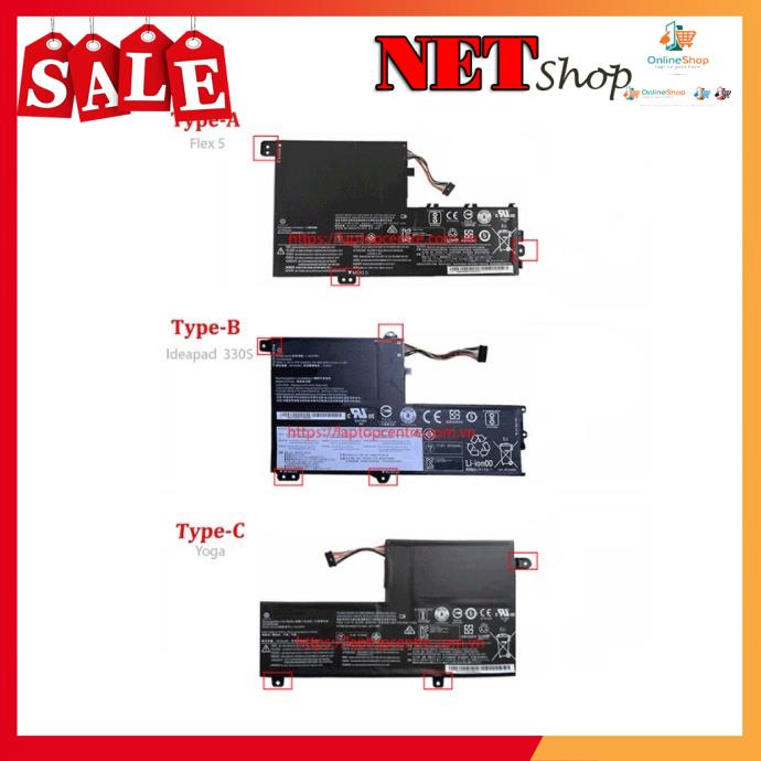 💖 Pin laptop Lenovo Yoga 520-14IKB Flex 5-1470 330S-14IKB 330S-14AST 330S-15ARR 330S-15AST 330S-15IKB L15C3PB1