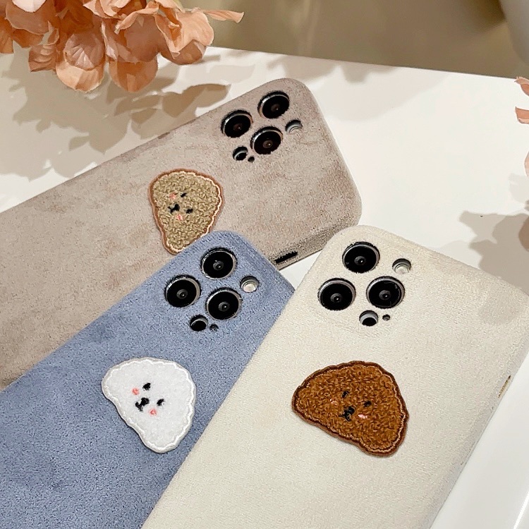 Ốp Điện Thoại Silicon Tpu Mềm Thêu Hình Cho iPhone 14 13 12 11 Pro XS Max XR