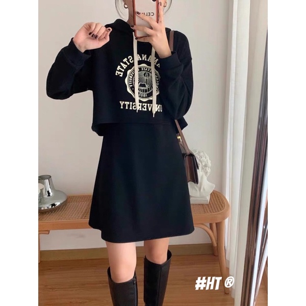 set đầm hoodie 2in1 | BigBuy360 - bigbuy360.vn