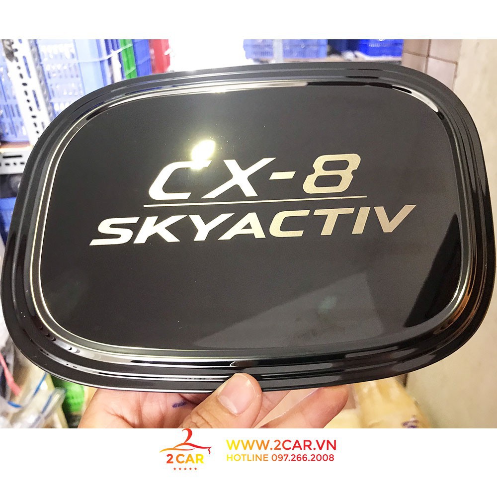 Ốp Nắp Bình Xăng Xe Mazda CX8 titan cao cấp