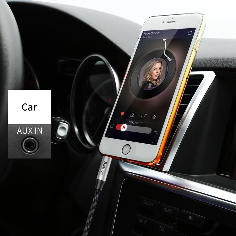 Cáp âm thanh Baseus OTG chuyên dụng với phích cắm 3.5mm