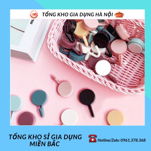 ⚡Combo 10⚡ Móc Tròn Decor Dán Tường Nhiều Màu Sắc Siêu Dễ Thương 88253