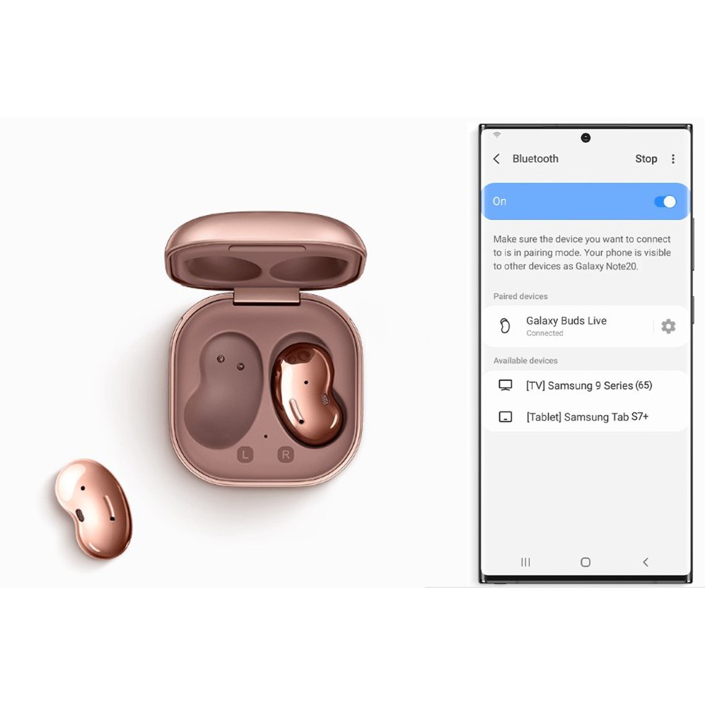 Tai nghe bluetooth không dây True Wireles Samsung Galaxy Buds Live 2020 - Chính hãng