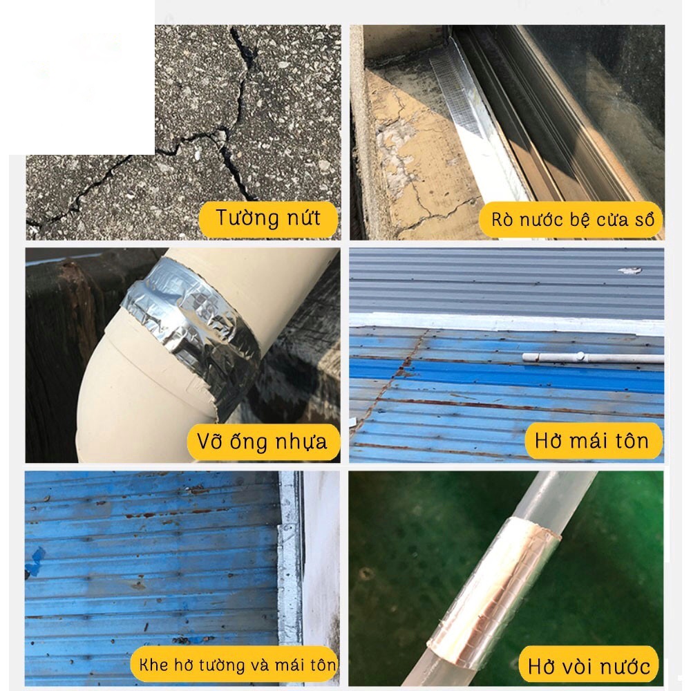 Băng keo chống thấm Nhật, băng keo siêu dính 5cmx5m, 20cmx5m