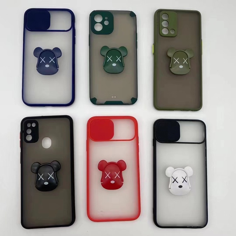Ring điện thoại, giá đỡ điện thoại hình Bear Brick đủ màu