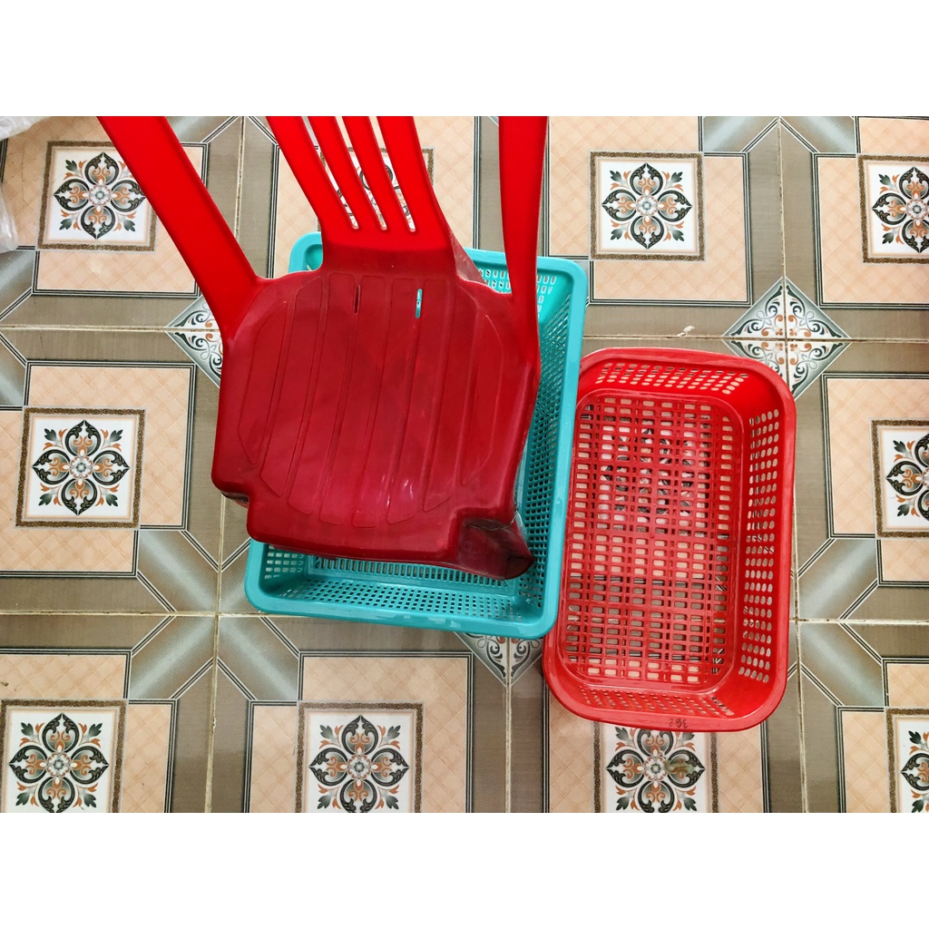 Rổ Nhựa Chữ Nhật Cỡ Lớn Rổ Nhựa Vuông