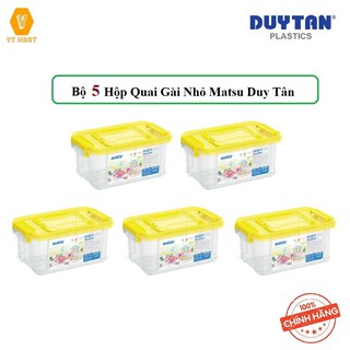 Bộ 5 hộp quai matsu nhỏ Duy Tân dung tích 1500ml (mã 1124) giúp bảo quản thực phẩm sạch sẽ