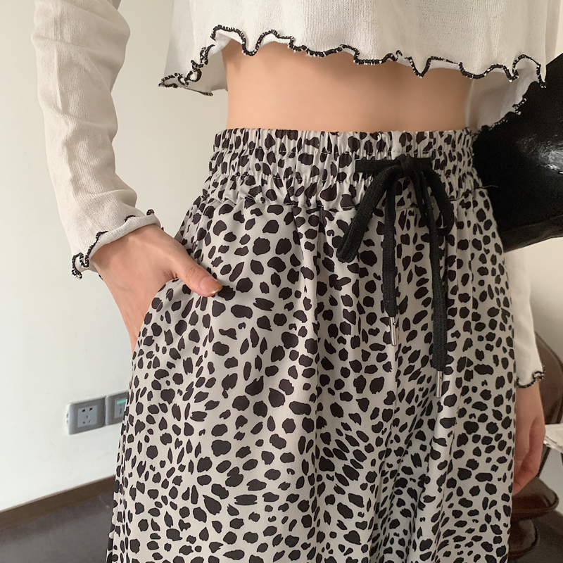 SUXI Quần dài cho nữ họa tiết chấm bi thời trang sành điệu bắt mắt