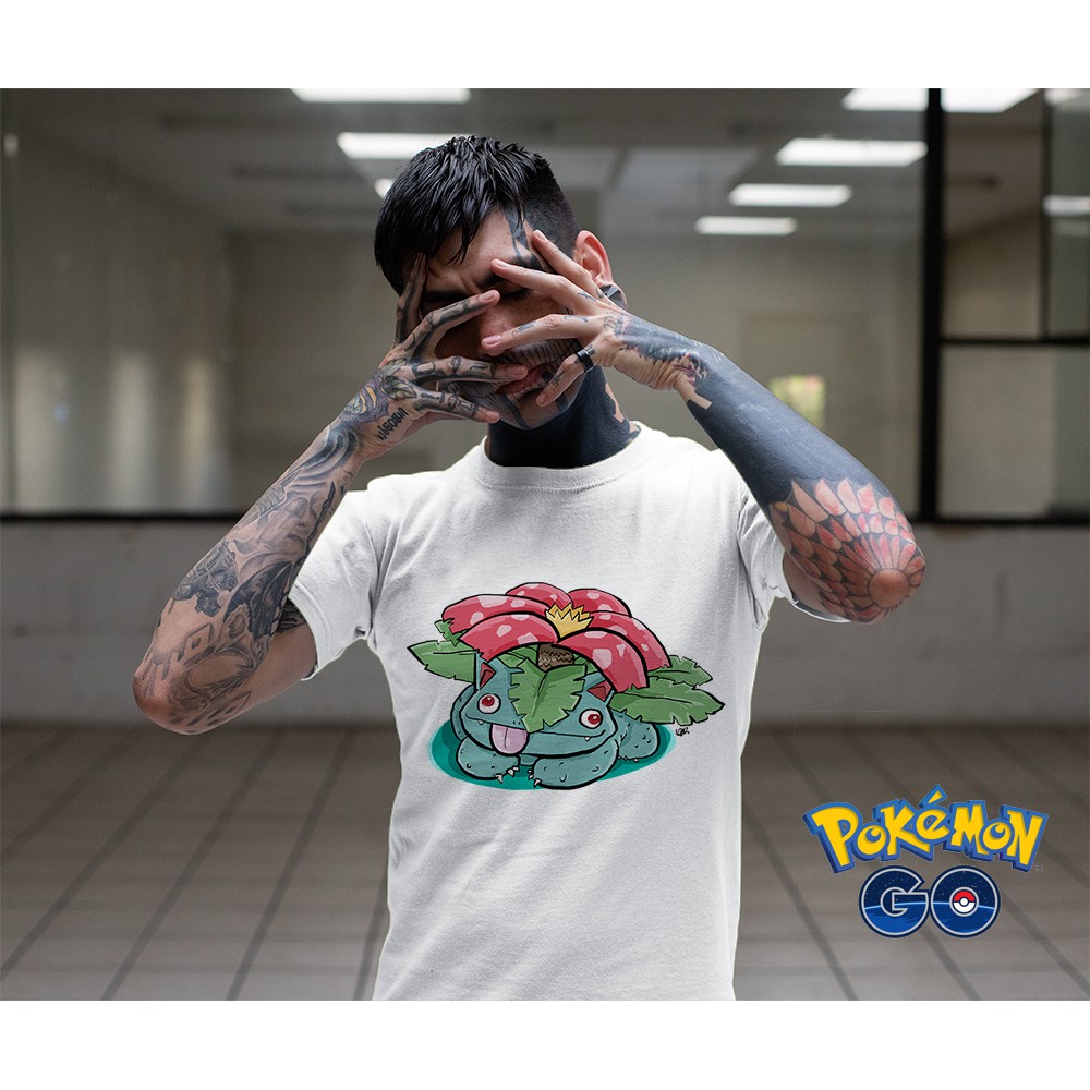Áo thun Cotton Unisex - Game - Pokemon GO - Pokemon Fugushibana