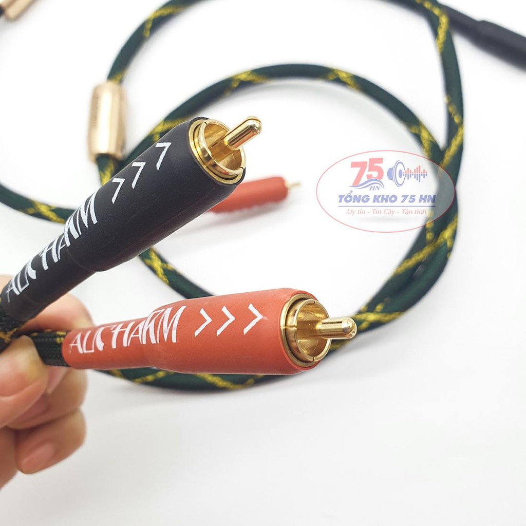Cặp dây tín hiệu âm thanh Aucharm RCA cao cấp dài 1m và 3m