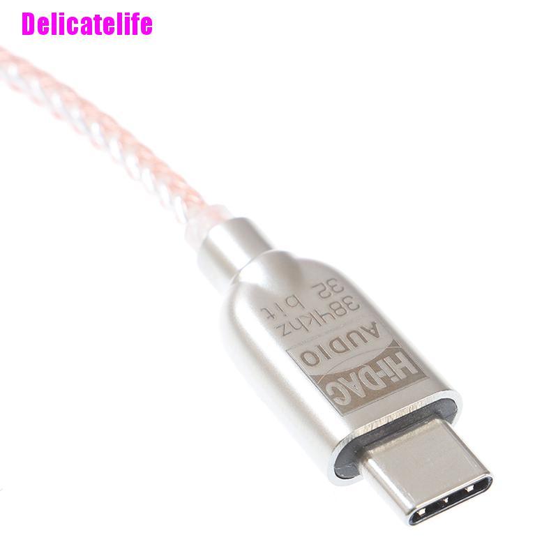 Bộ Chuyển Đổi Âm Thanh Loại C Sang 3.5mm 32 Bit / 384khz Dsd64 / 128 Hifi Dac