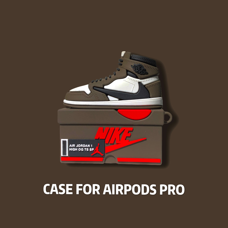 Vỏ bảo vệ hộp tai nghe hình chiếc giày Air Jordan phong cách thể thao cho Airpod Pro