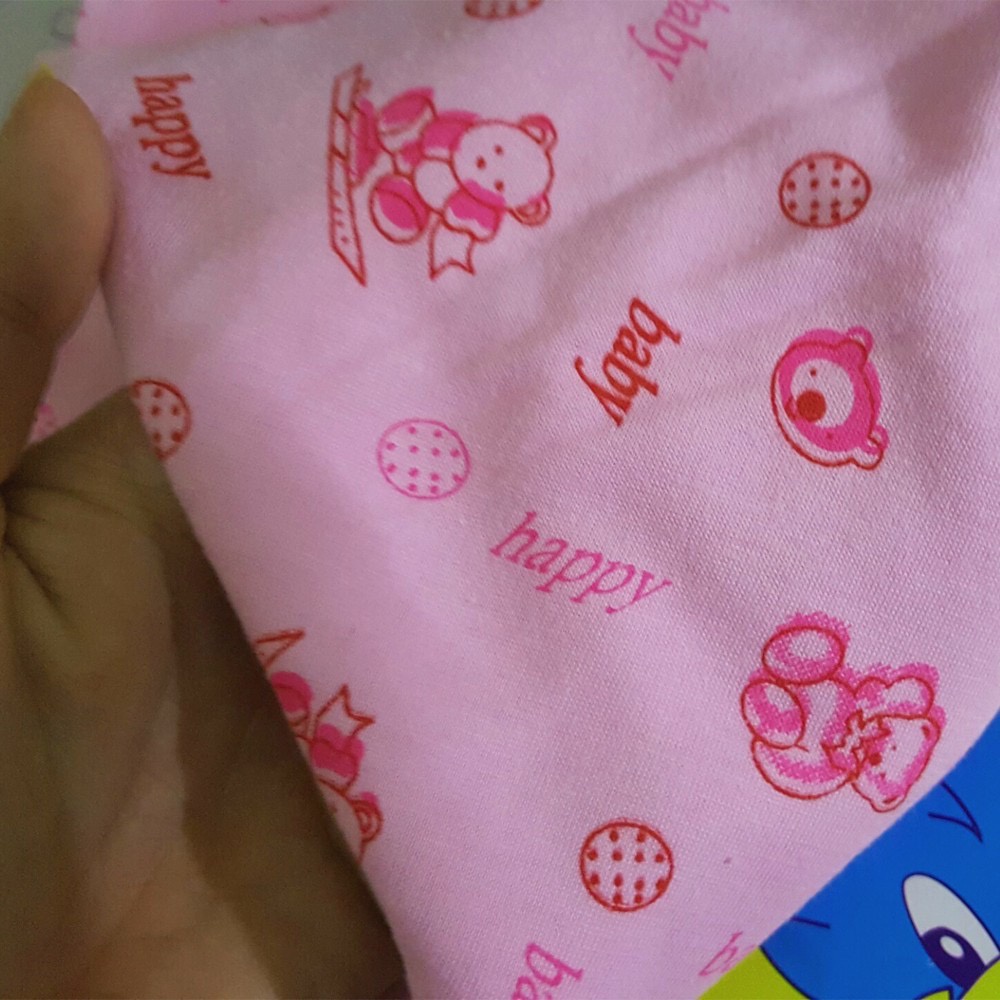 Tã chéo sơ sinh cotton in hình dễ thương cho bé 70x105cm