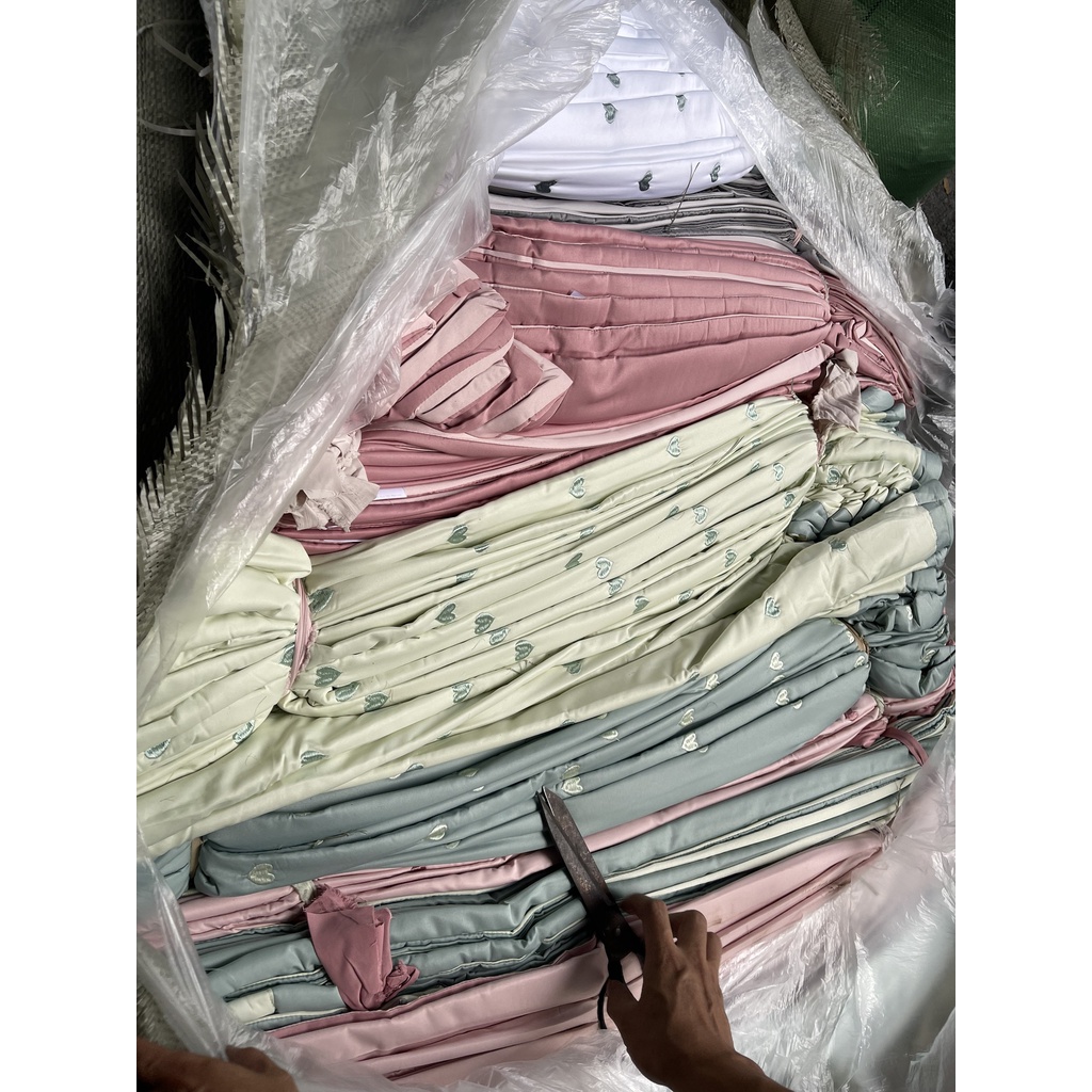 Chăn hè lụa trần bông thêu tim nhập khẩu cao cấp, chăn lụa mùa hè thu mềm mát size 2mx2m3 mềm mịn thoáng khí