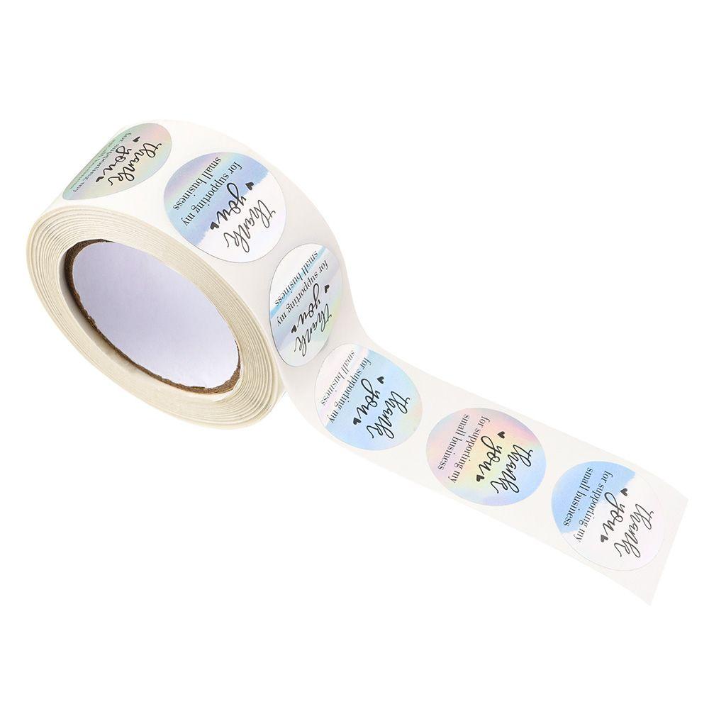 CHOOKEY Set 500 Miếng Dán 1inch Màu Cầu Vồng Xinh Xắn