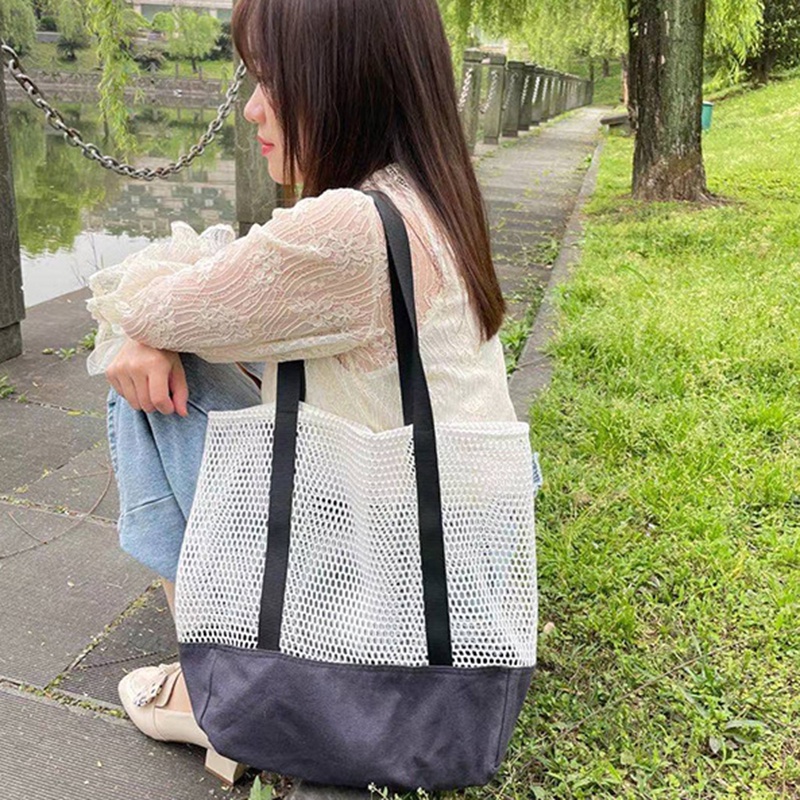 Túi Đeo Vai Vải canvas Cỡ Lớn Phong Cách Nhật Bản Thời Trang Cho Nữ