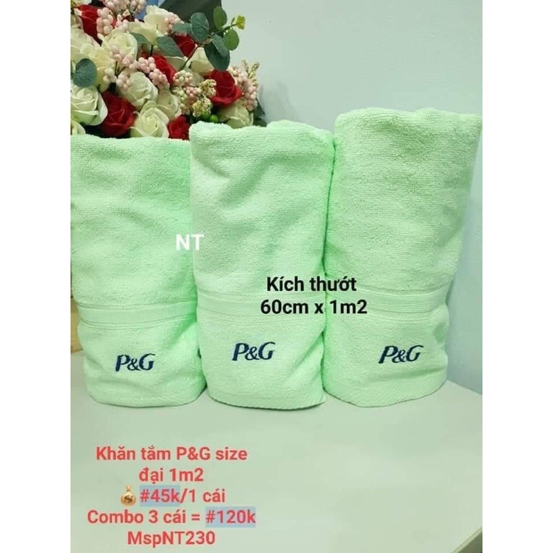 Khăn tắm P&amp;G cao cấp 1,2m