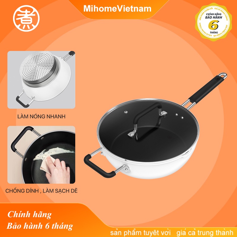 Chảo dùng cho bếp điện từ Xiaomi  Youpin Zhiwuzhu GJC03CM - Chảo xào , gọn nhẹ