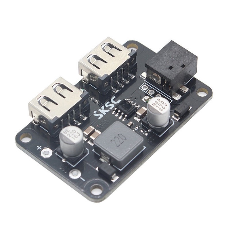 Modun Mạch Sạc Dc 24v ~ 12v Sang 5v 3a 2 Usb 2.4a trên oto