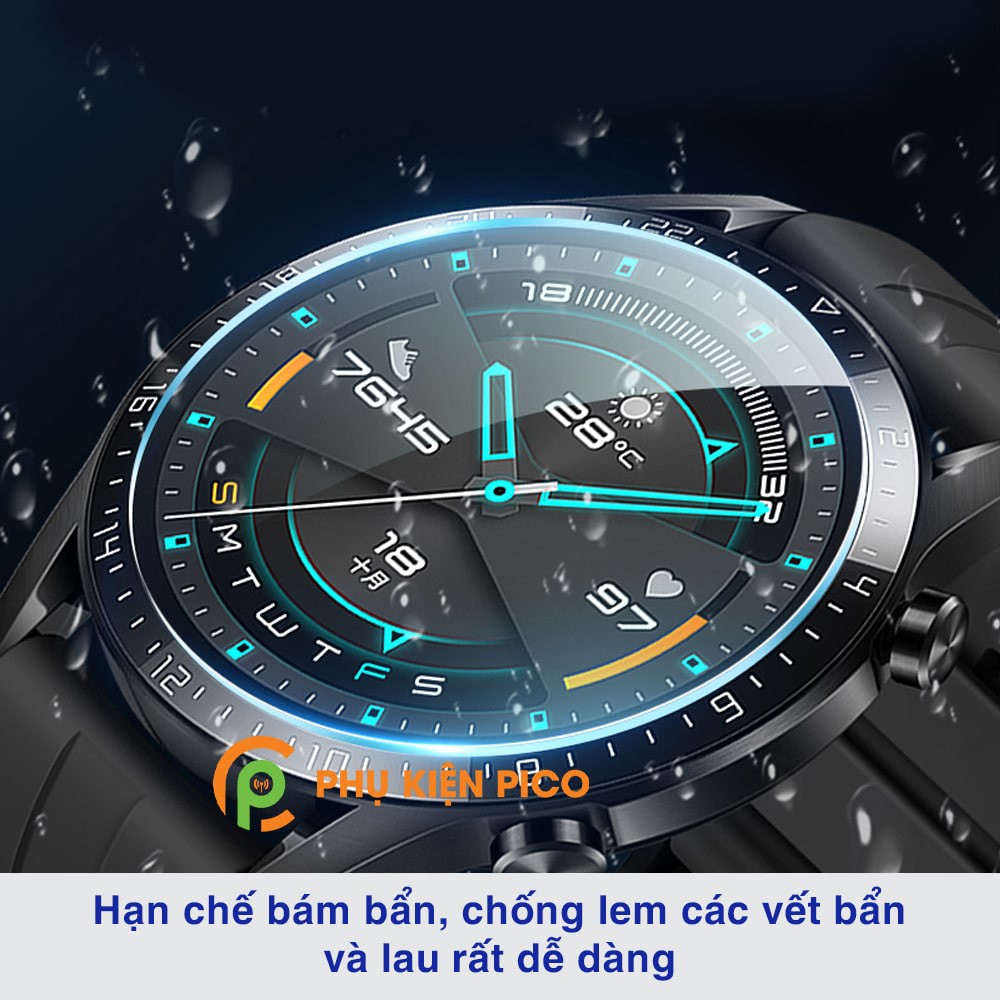 Cường lực Huawei Watch GT 2 46mm chính hãng Gor trong suốt - Dán màn hình đồng hồ Watch GT 2 bộ 3 cái