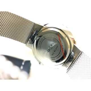 Đồng hồ cặp đôi dây thép lụa Halei Black Sliver