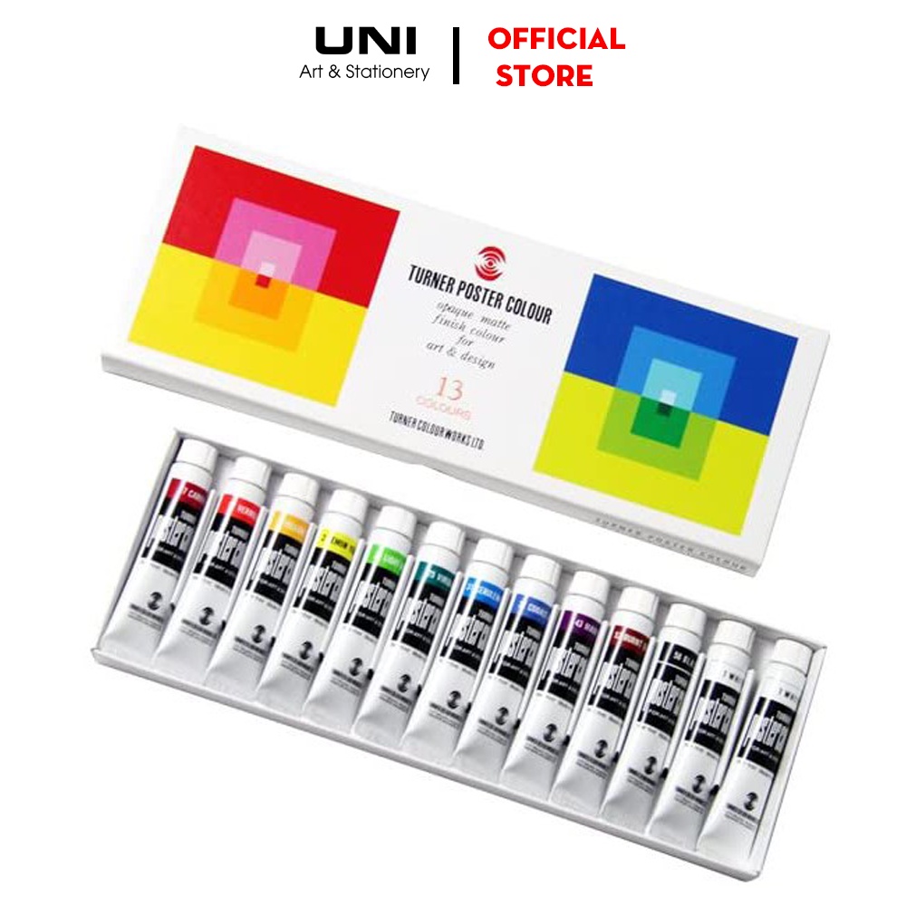 Bộ màu Poster 13 màu Turner 11ml