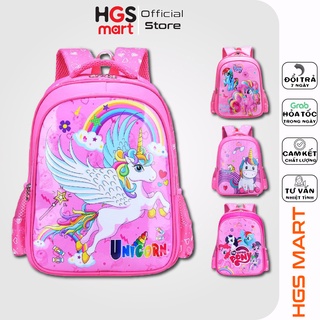 Balo trẻ em HGS 2 ngăn Pony in nhiệt cao cấp mã HS-CC1-18