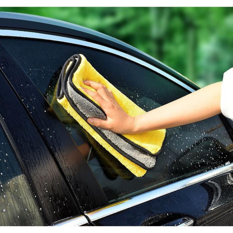 Khăn Lau Microfiber 2 Lớp Lau Xe Ô Tô, Nhà Cửa Chuyên Dụng, Khăn Lau Vệ Sinh Ô Tô, Xe Máy