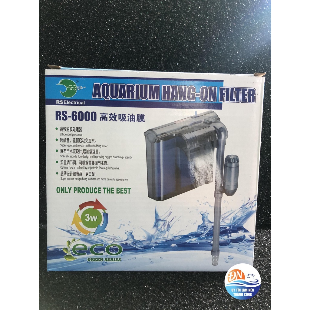 Máy lọc thác RS-5000, RS-6000, RS-7000 dùng cho hồ cá, bể cá cảnh ! máy lọc mini cho bể cá , hồ kính