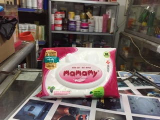 Khăn Giấy Ướt Mamamy Gói 80 Tờ