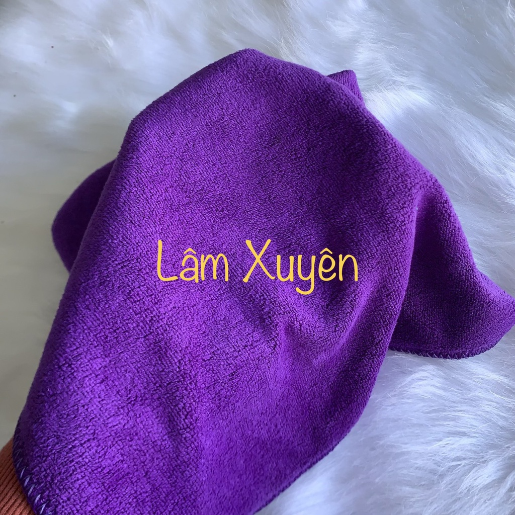 Khăn nail 👍GIÁ RẺ👍 khăn làm nail siêu mềm mịn chất liệu sợi MICROFIBER siêu thấm hút, kích thước 30x30cm không phai màu