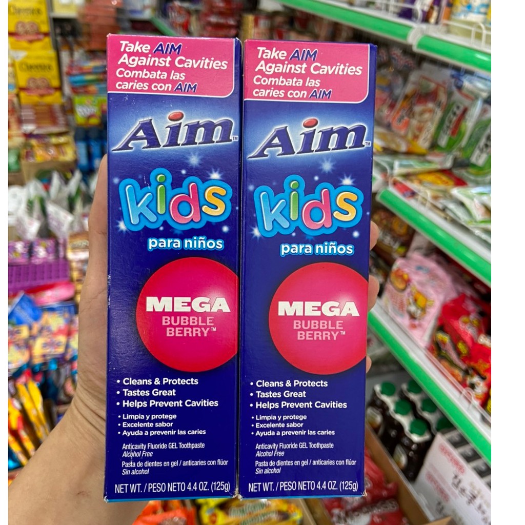 Kem đánh răng cho bé Aim Kids 125g USA