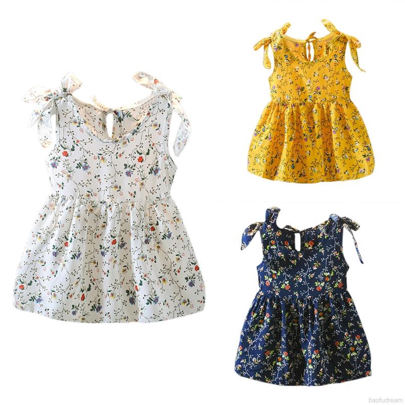 Đầm Hoa Cho Bé Gái Từ 1-4 Tuổi