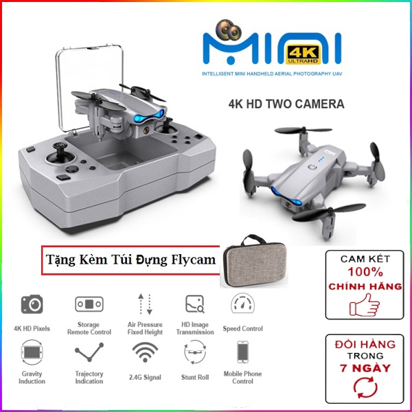 🎁Tặng 1 Balo, Túi Đựng🎁 Flycam mini 4k giá rẻ Drone KY906/F87 kết nối WIFI, 2.4GHZ, ĐỘ PHÂN GIẢI 4K, CAMERA CHỐNG RUNG