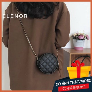 Túi đeo chéo tròn túi trần trám dáng hộp TC16