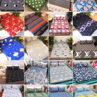 Sét ga chun / 2 vỏ gối nằm Cotton Poly