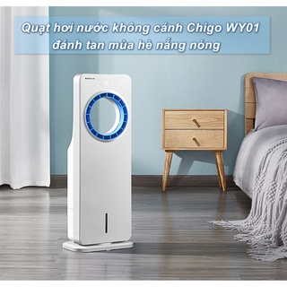 Quạt hơi nước không cánh Chigo WY01 có remote điều khiển từ xa - Home and Garden