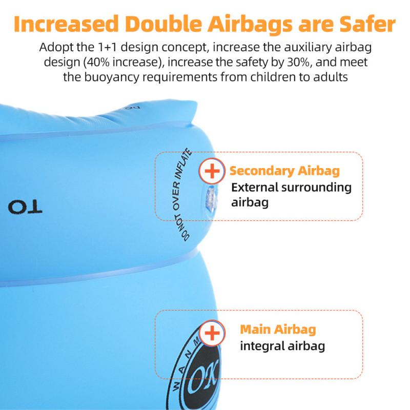 Bộ 2 Phao Bơi Đeo Cánh Tay HdoorLink Bằng PVC Dày Dặn Tiện Dụng Cho Người Lớn Và Trẻ Em