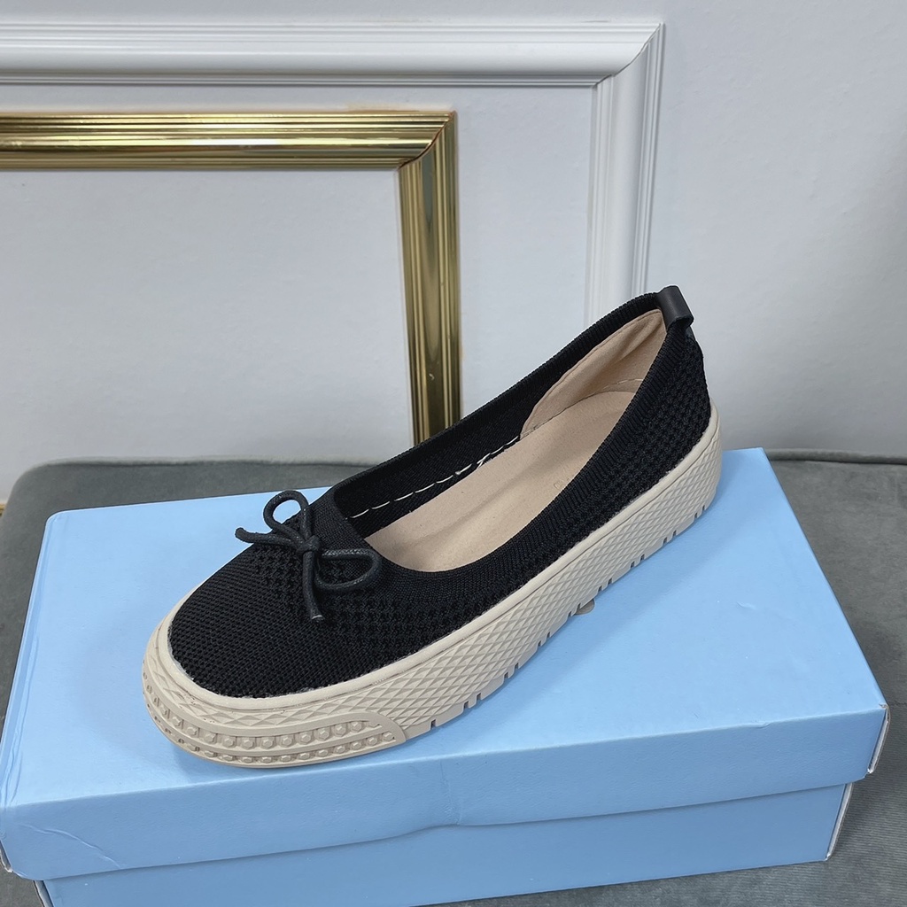 Giày lười slip on nữ, giày sục kiểu dáng thể thao độn đế 3cm hàng cao cấp chuẩn đẹp-