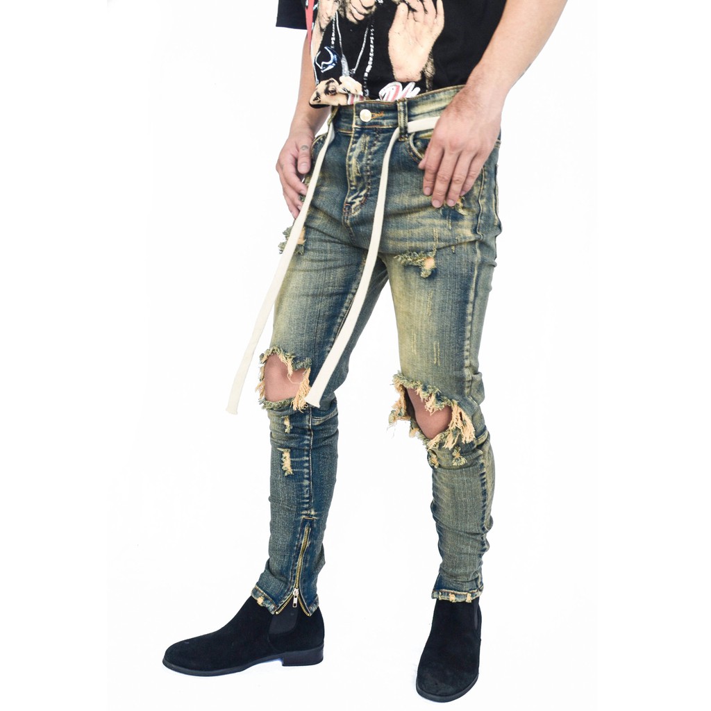 Quần Jeans chính hãng STWR STJ7 ZIPPER SKINNY JEANS