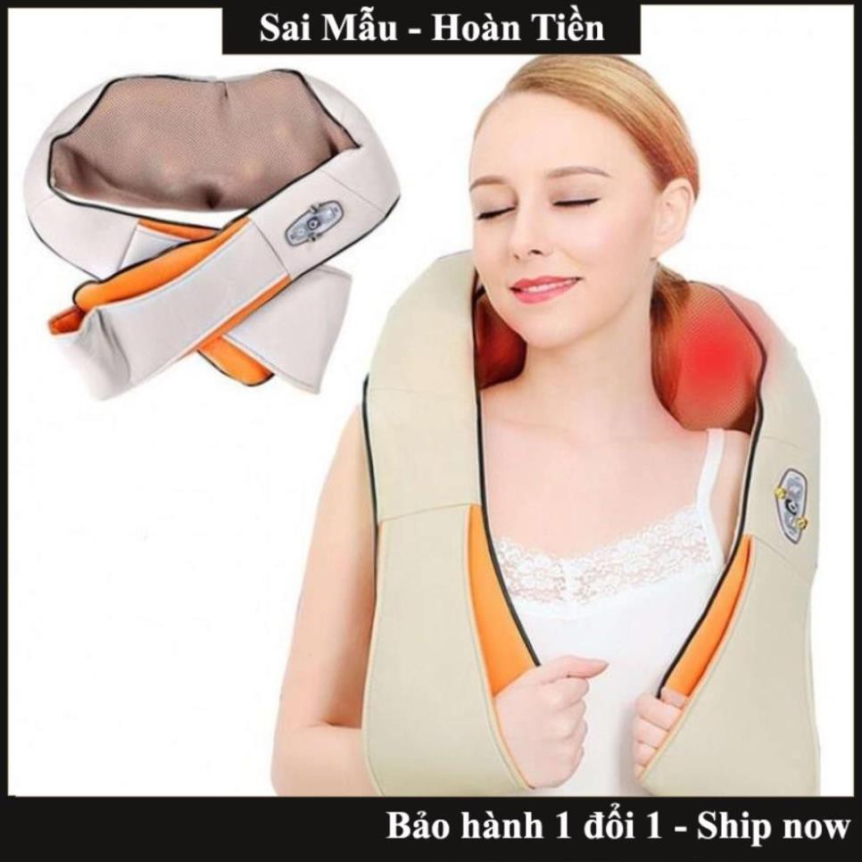 Đai massage toàn thân, Đai massage vai, cổ, gáy, lưng hồng ngoại SheetSheel xoa bóp giảm đau hiệu quả, thư giãn tại nhà