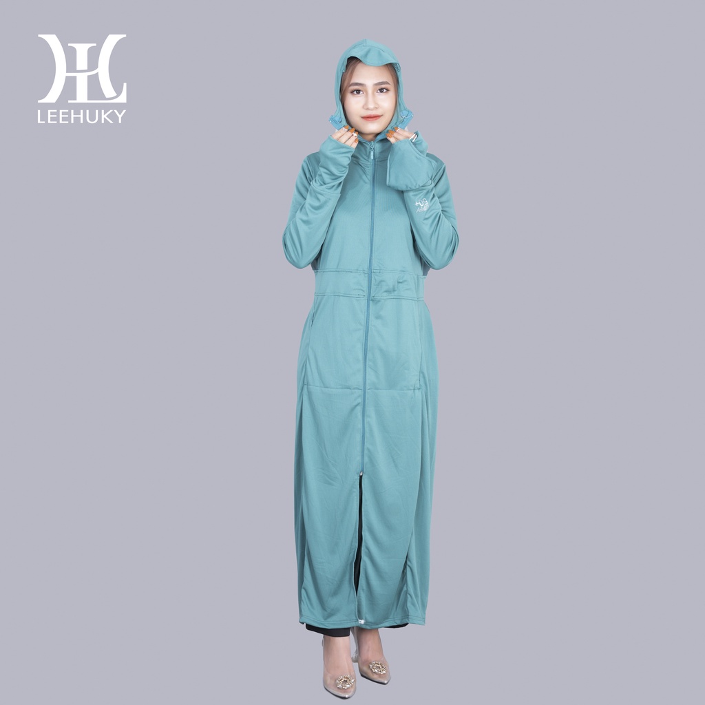 Áo chống nắng nữ toàn thân 2 lớp cotton thông hơi chống tia UV, siêu mát