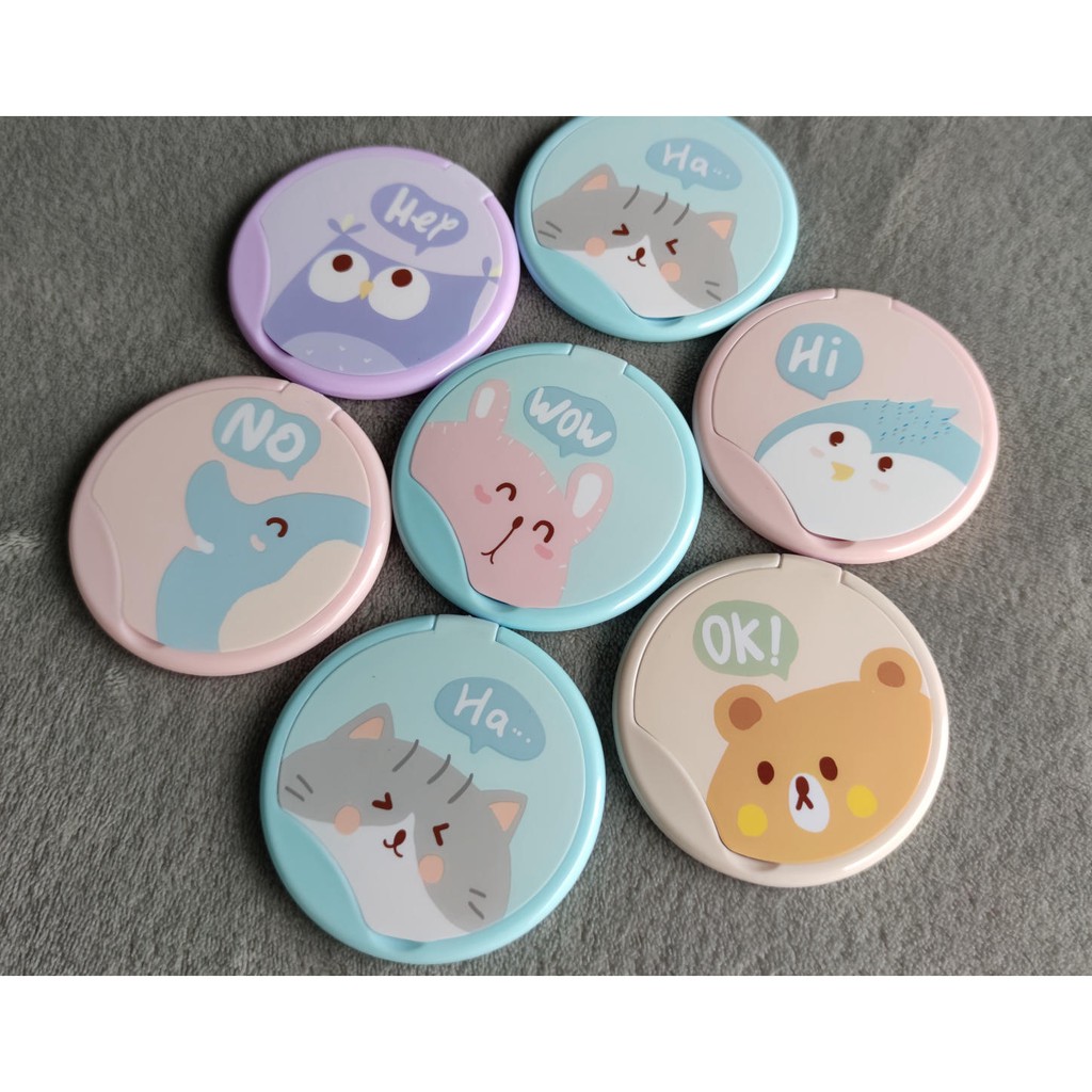 Bộ Gương Lược Cầm Tay Dễ Thương Nhiều Mẫu Đa Dạng