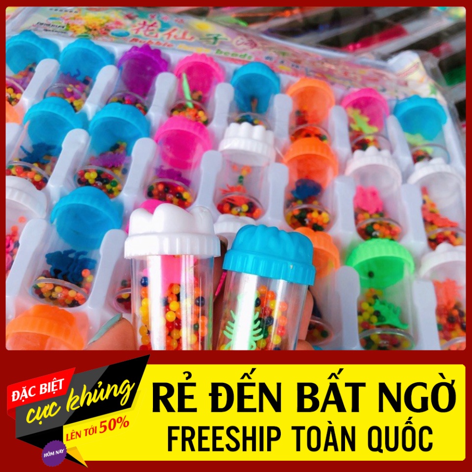sỉ vỉ 40 lọ hạt nở trang trí